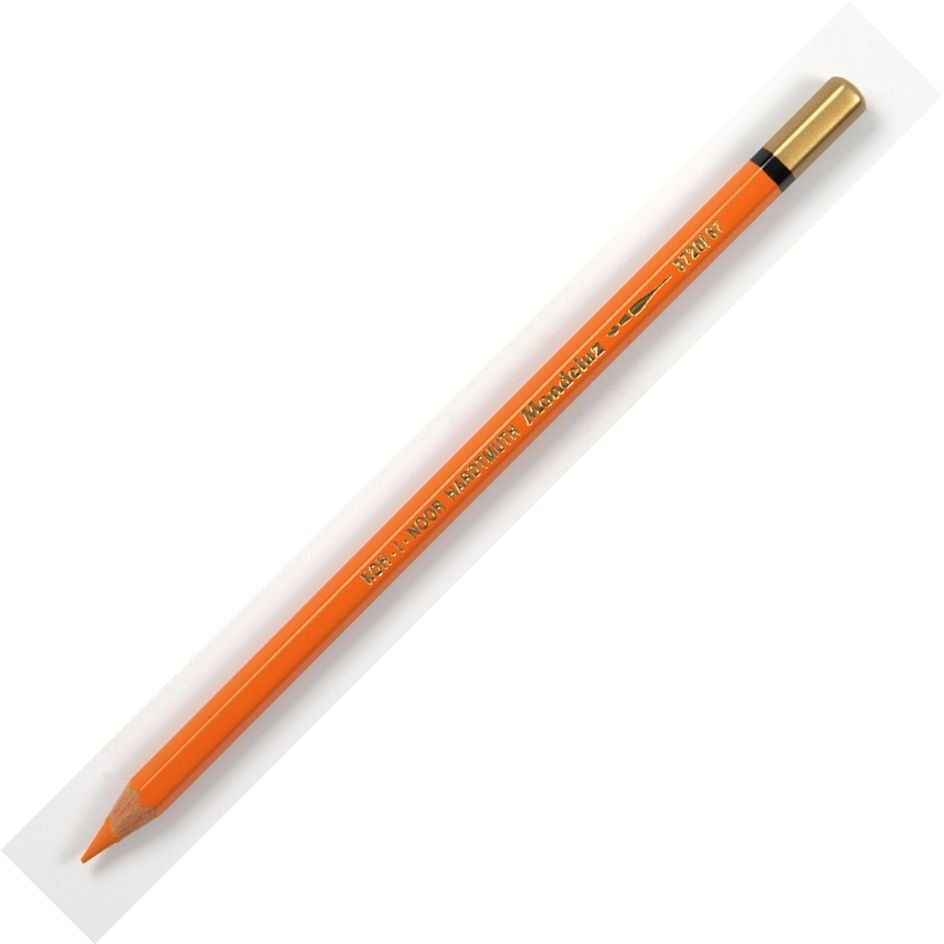Koh-I-Noor Mondeluz Aquarell Artist's Water Soluble Coloured Pencil - Yellowish Orange (67)