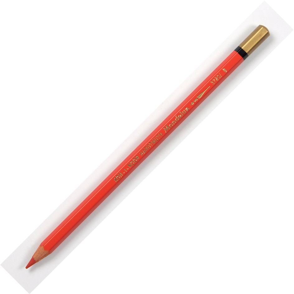Koh-I-Noor Mondeluz Aquarell Artist's Water Soluble Coloured Pencil - Vermilion Red (6)