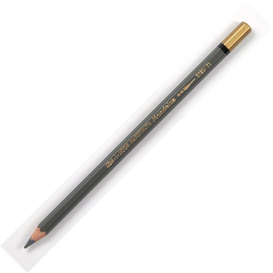 Koh-I-Noor Mondeluz Aquarell Artist's Water Soluble Coloured Pencil - Medium Grey (71)