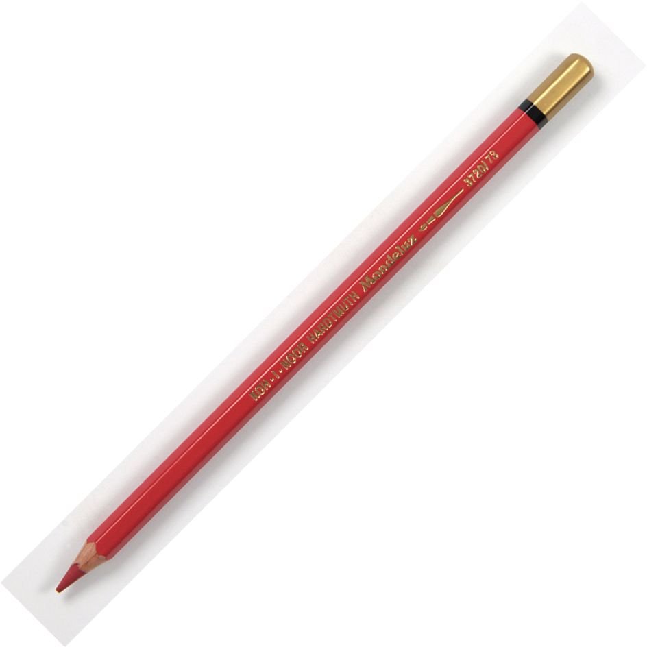 Koh-I-Noor Mondeluz Aquarell Artist's Water Soluble Coloured Pencil - Carmine Red Light (73)