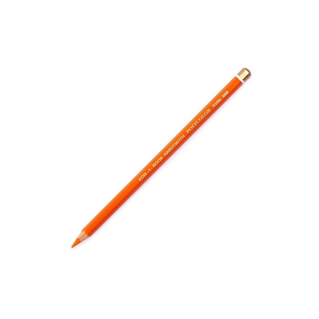 Koh-I-Noor Polycolor Artist's Coloured Pencil - Fire Orange (558)