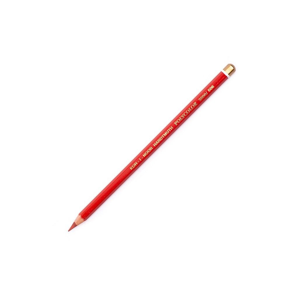 Koh-I-Noor Polycolor Artist's Coloured Pencil - Dark Vermilion Red (606)