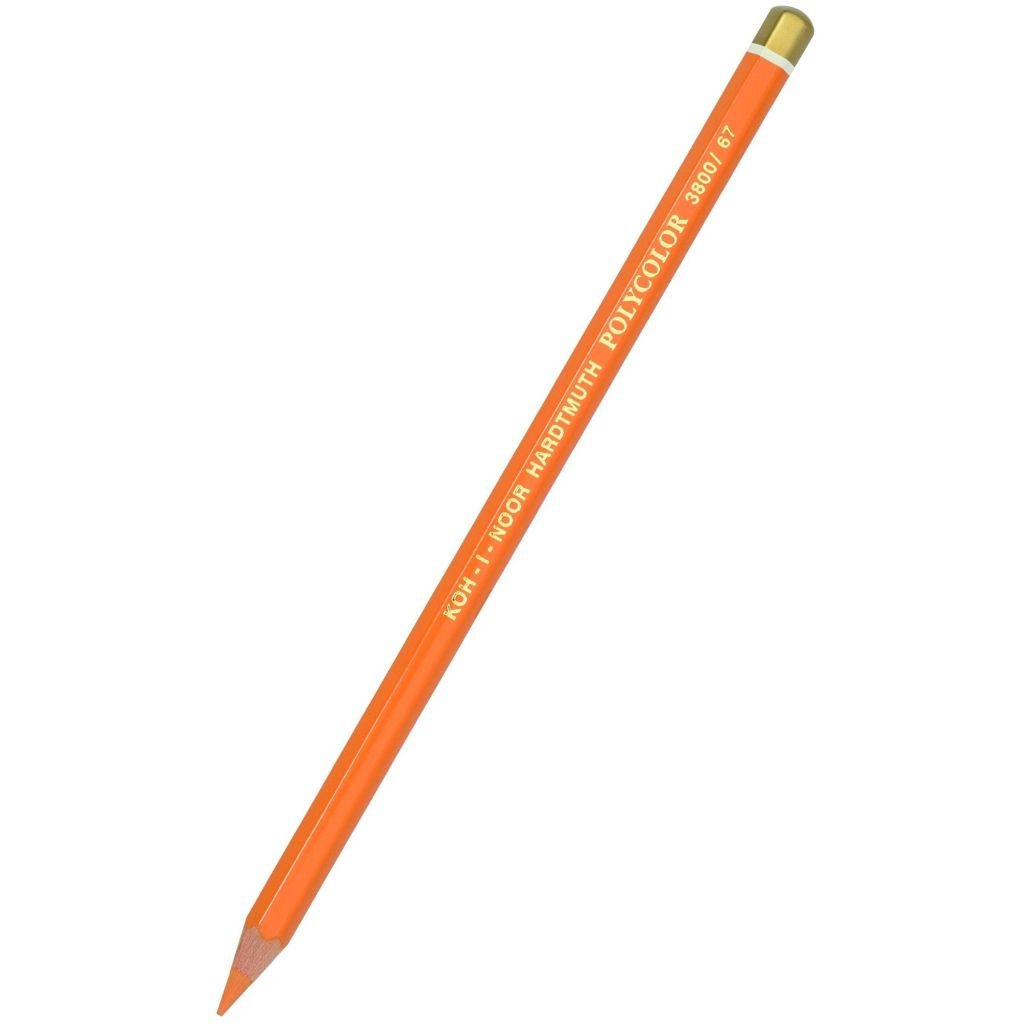Koh-I-Noor Polycolor Artist's Coloured Pencil - Yellowish Orange (67)