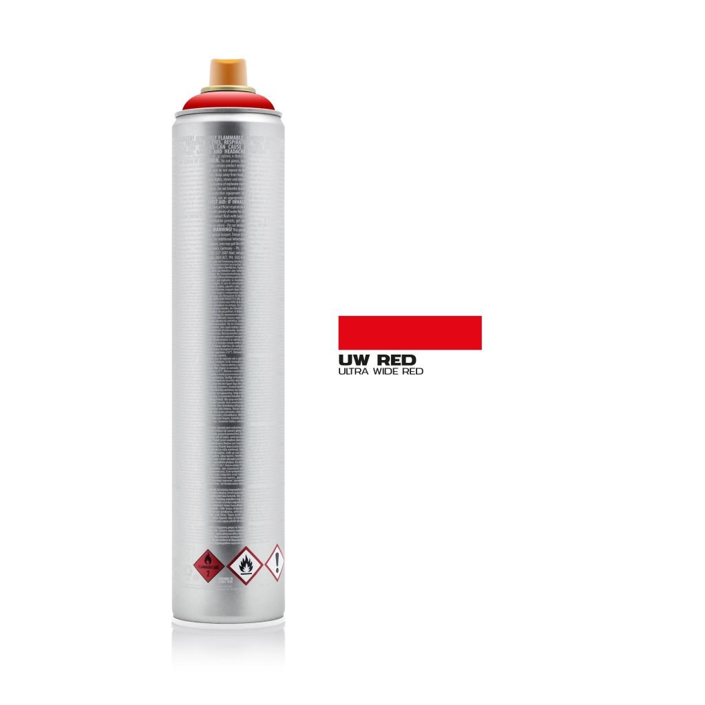 Montana Ultra Wide 750ml Spray Paint Can - Utra Wide Red