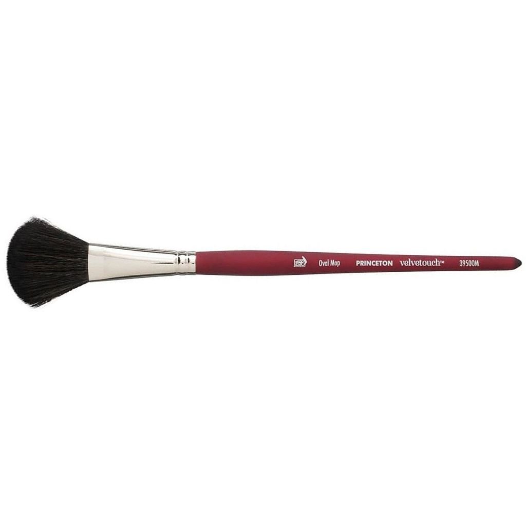 Princeton Series 3950 Velvetouch Luxury Synthetic Blend Brush - Oval Wash - Short Handle - Size: 1/2