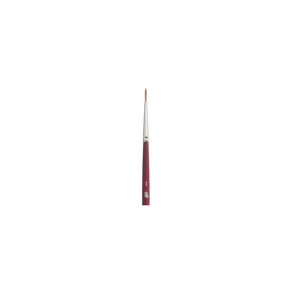 Princeton Series 3950 Velvetouch Luxury Synthetic Blend Brush - Round - Short Handle - Size: 1