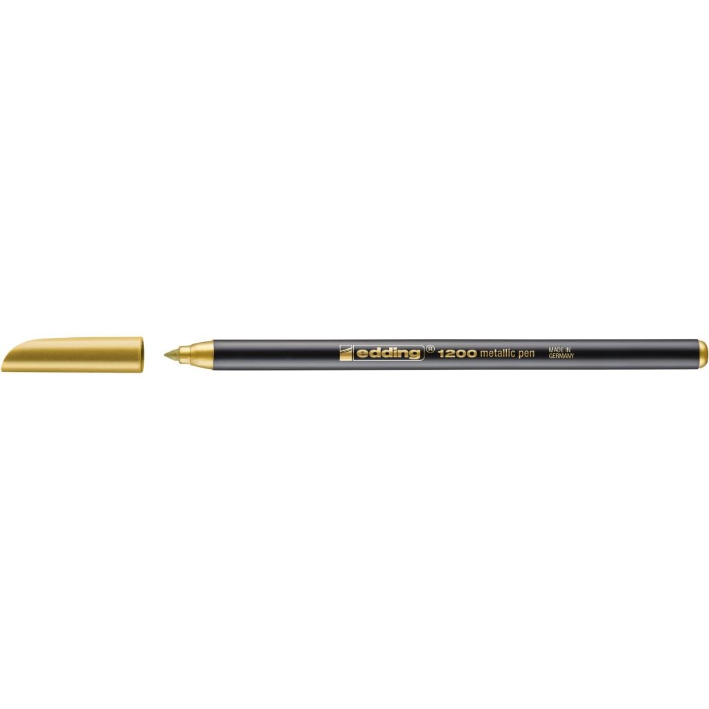 Edding Metallic Colour Pen 1200 - Gold (053) - Medium - Round Nib (1 - 3 MM)