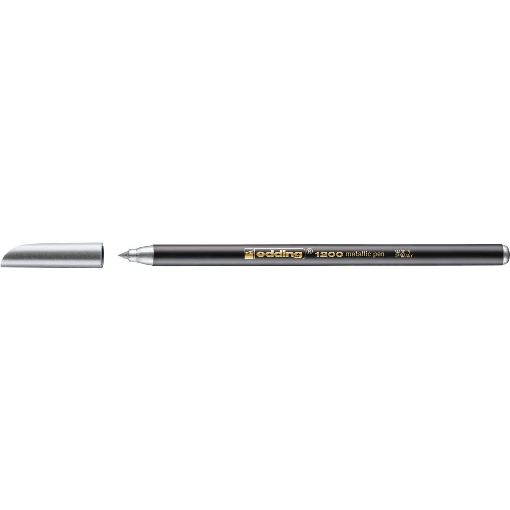 Edding Metallic Colour Pen 1200 - Silver (054) - Medium - Round Nib (1 - 3 MM)
