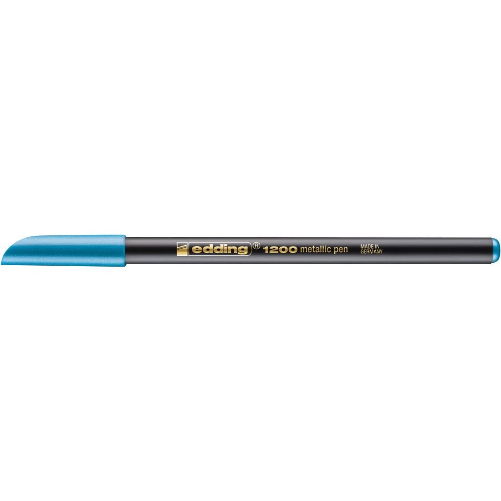 Edding Metallic Colour Pen 1200 - Blue (073) - Medium - Round Nib (1 - 3 MM)