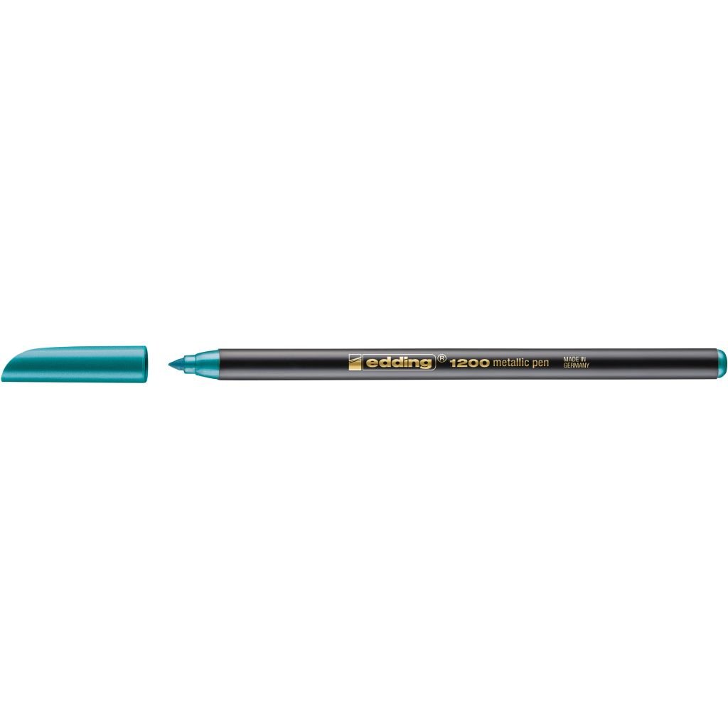 Edding Metallic Colour Pen 1200 - Green (074) - Medium - Round Nib (1 - 3 MM)