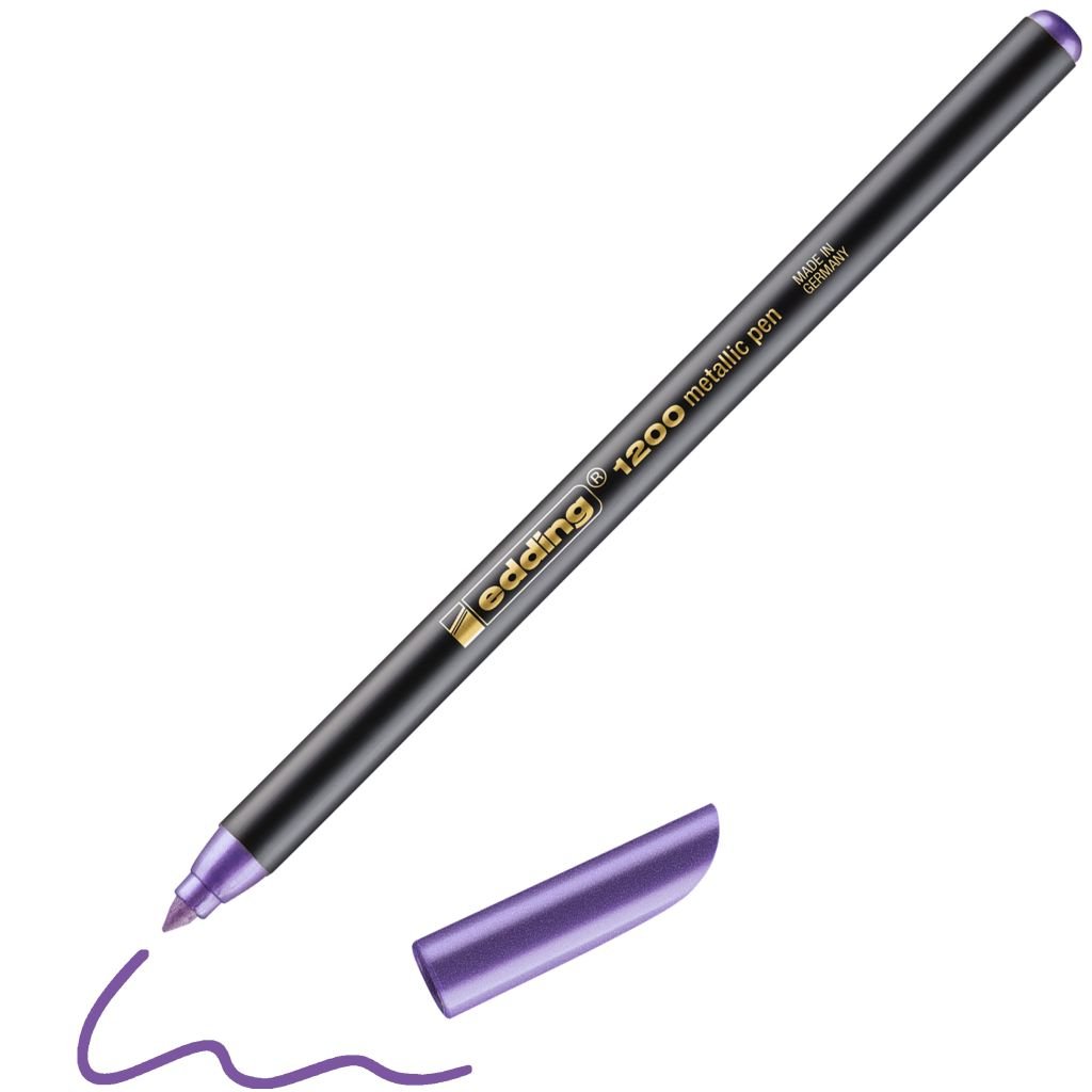 Edding Metallic Colour Pen 1200 - Violet (078) - Medium - Round Nib (1 - 3  MM)