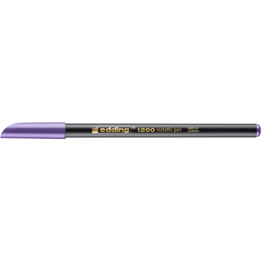 Edding Metallic Colour Pen 1200 - Violet (078) - Medium - Round Nib (1 - 3 MM)