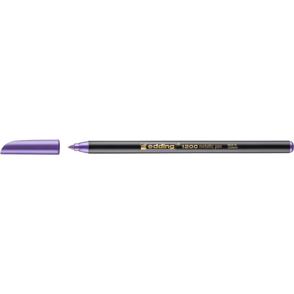 Edding Metallic Colour Pen 1200 - Violet (078) - Medium - Round Nib (1 - 3 MM)