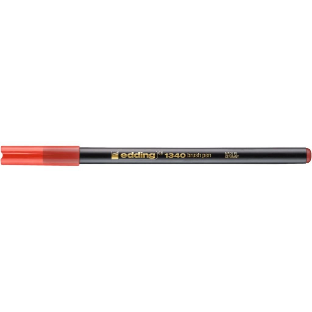Edding 1340 Fiber Tip Brush Pens - Red (002)