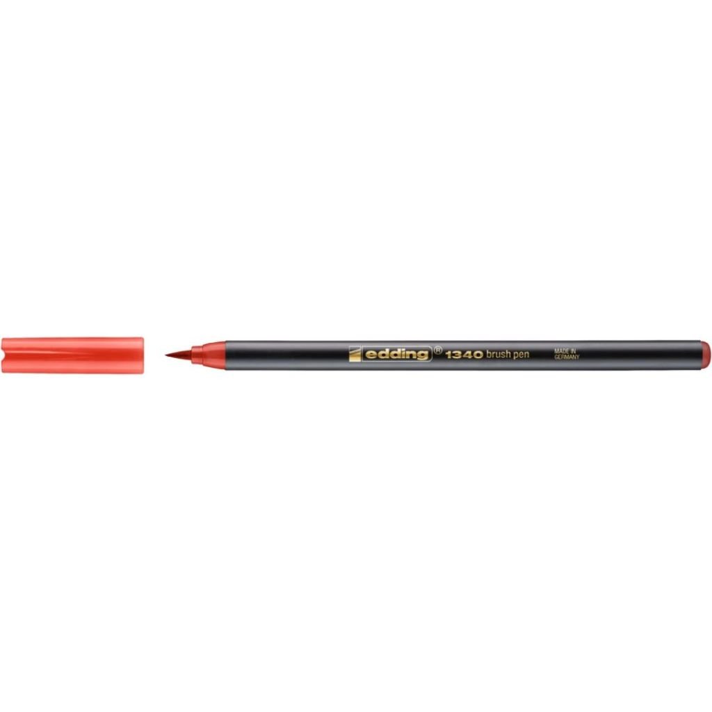 Edding 1340 Fiber Tip Brush Pens - Red (002)
