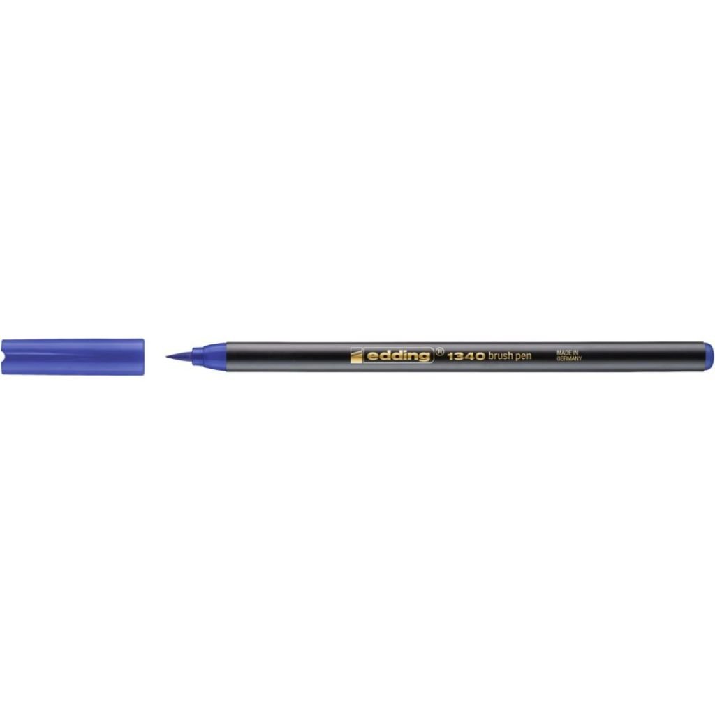 Edding 1340 Fiber Tip Brush Pens - Blue (003)