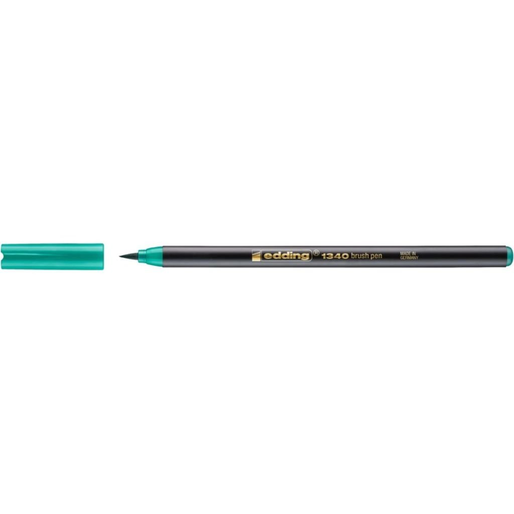 Edding 1340 Fiber Tip Brush Pens - Green (004)
