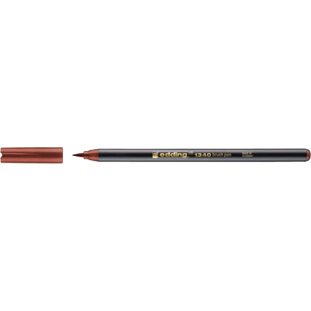 Edding 1340 Fiber Tip Brush Pens - Brown (007)