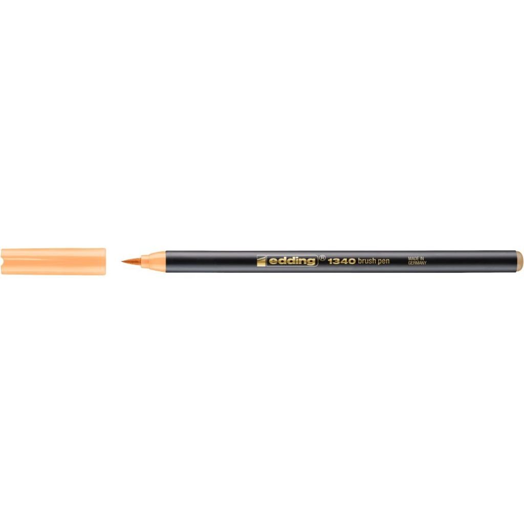 Edding 1340 Fiber Tip Brush Pens - Light Orange (016)