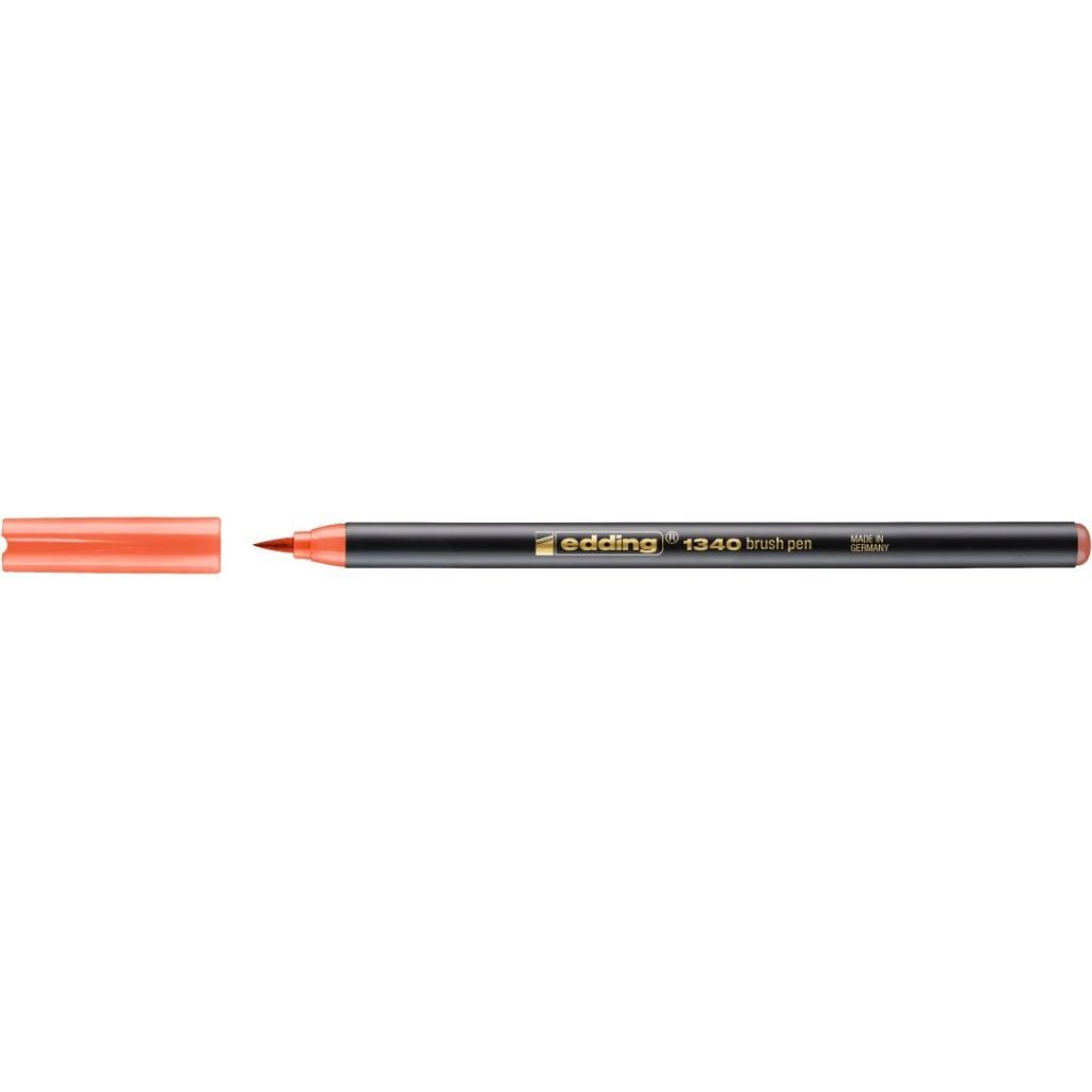 Edding 1340 Fiber Tip Brush Pens - Tangerine (084)