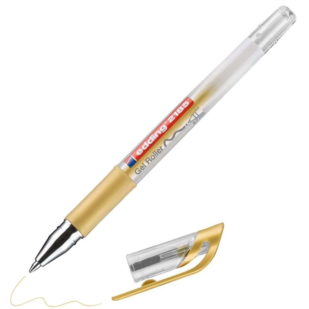 Edding 2185 Gel Ink - Rollerball Pen - 0.7 MM - Gold (053)