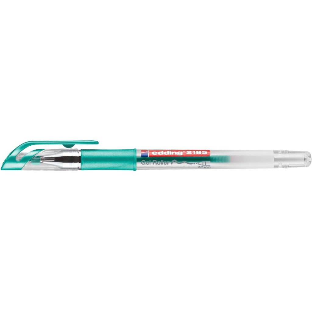 Edding 2185 Gel Ink - Rollerball Pen - 0.7 MM - Green Metallic (074)
