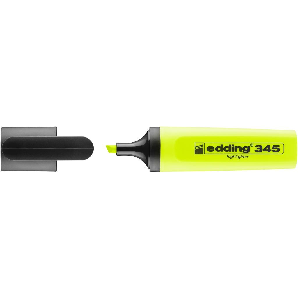 Edding 345 Highlighter Pen - Chisel Tip ( 2 - 5 MM ) - Yellow (005)