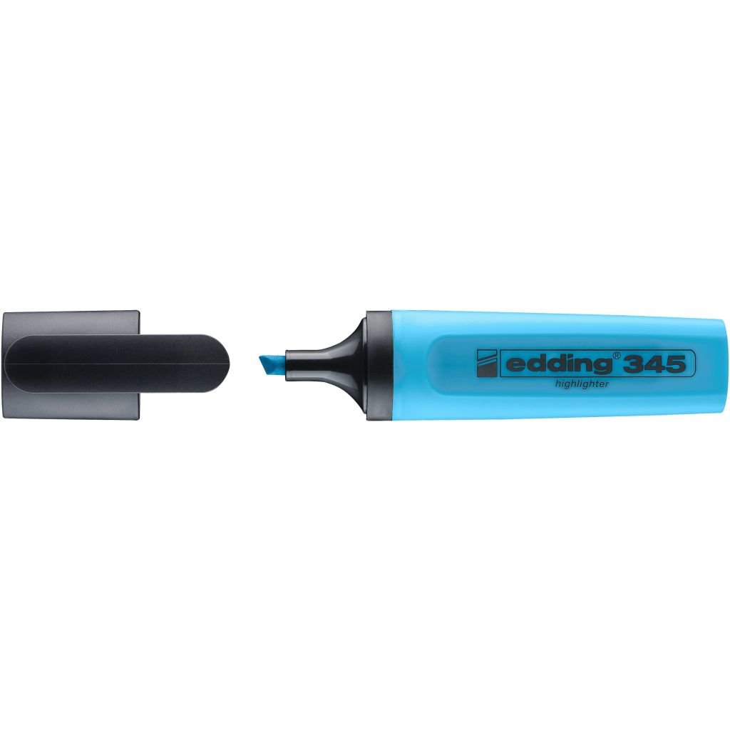 Edding 345 Highlighter Pen - Chisel Tip ( 2 - 5 MM ) - Blue (010)
