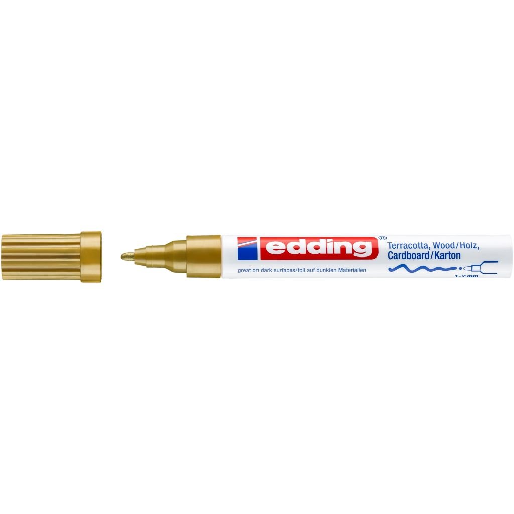 Edding Deco Matt Paint Marker 4040 - Gold (053) - Medium - Round Nib (1 - 2 MM)