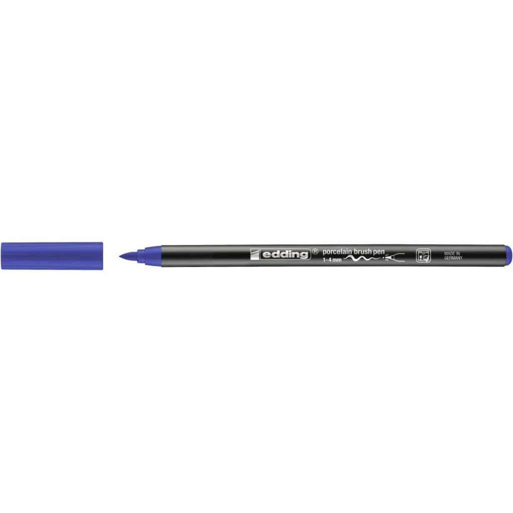 Edding Porcelain 4200 Brush Pen (1 - 4 MM) - Blue (003)