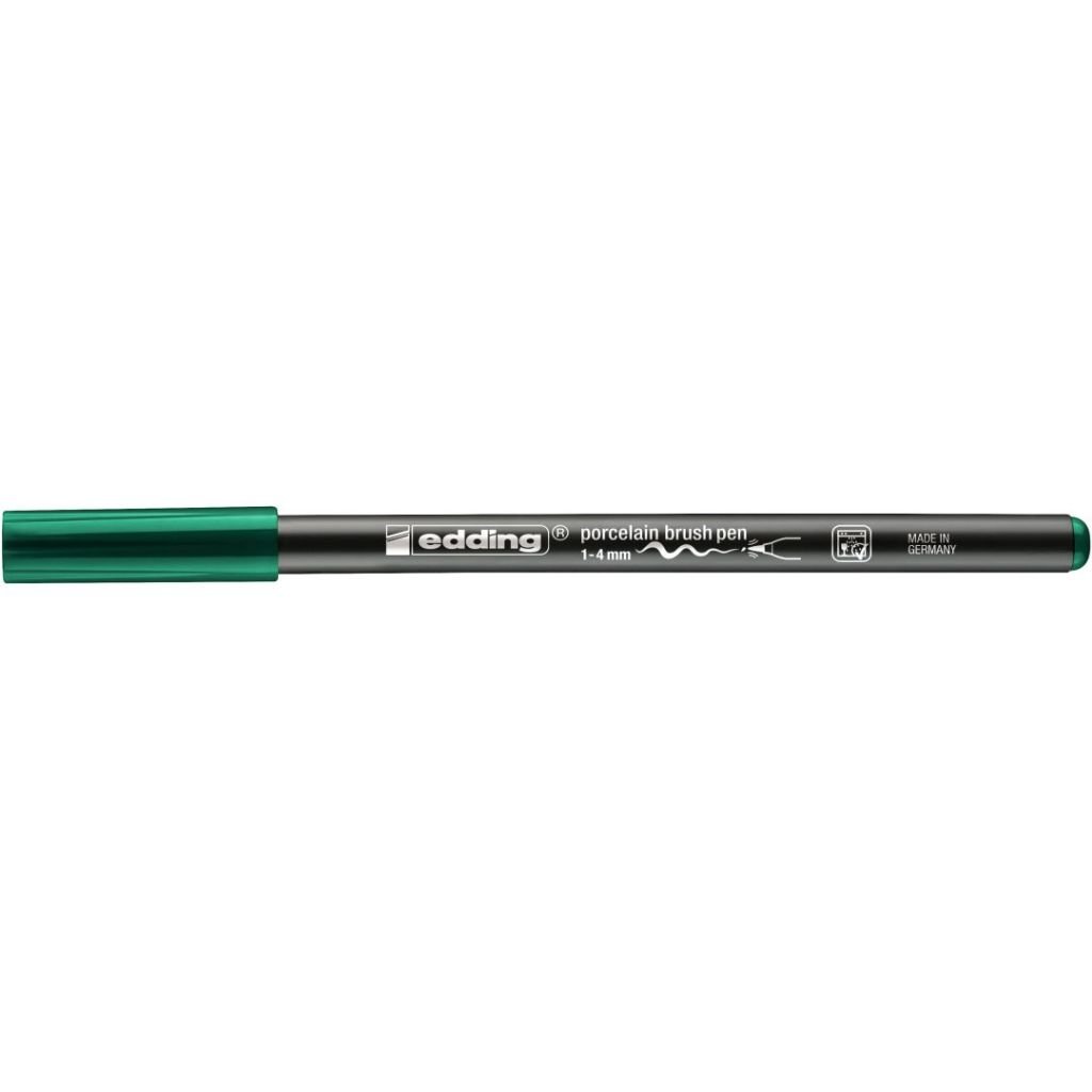 Edding Porcelain 4200 Brush Pen (1 - 4 MM) - Green (004)