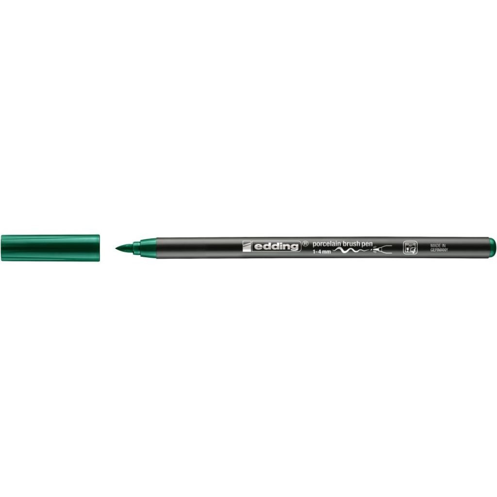 Edding Porcelain 4200 Brush Pen (1 - 4 MM) - Green (004)