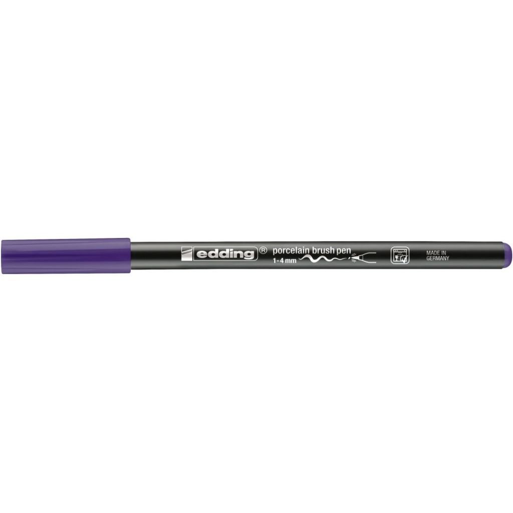 Edding Porcelain 4200 Brush Pen (1 - 4 MM) - Violet (008)