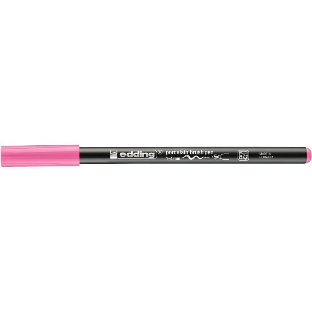 Edding Porcelain 4200 Brush Pen (1 - 4 MM) - Pink (009)