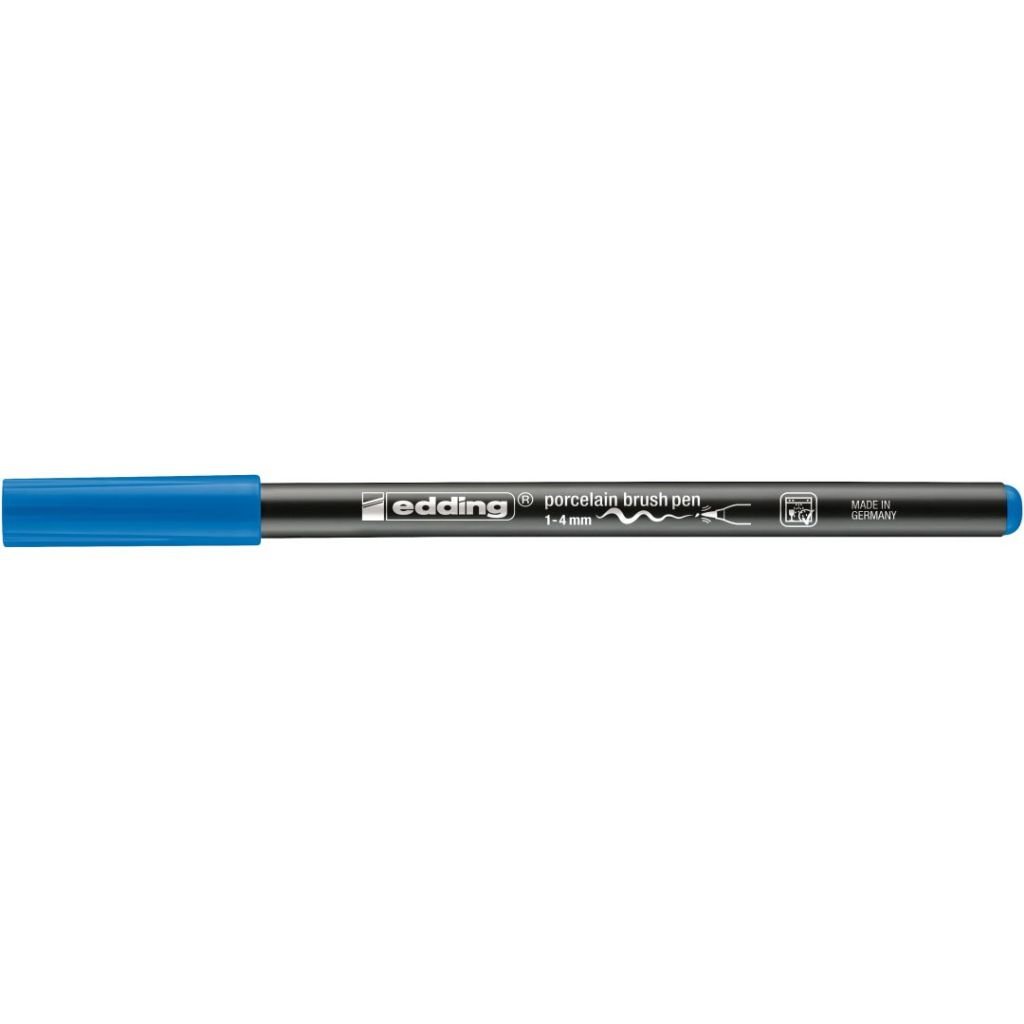 Edding Porcelain 4200 Brush Pen (1 - 4 MM) - Light Blue (010)
