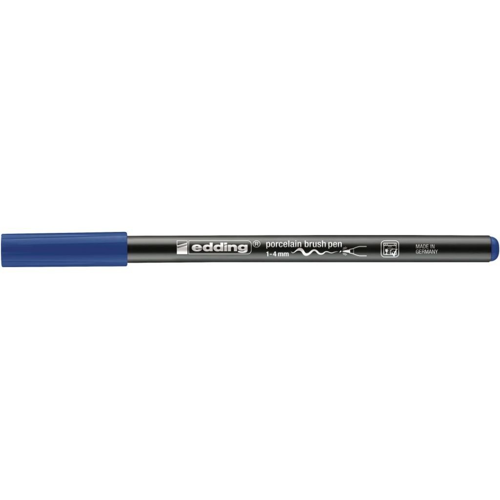 Edding Porcelain 4200 Brush Pen (1 - 4 MM) - Steel Blue (017)