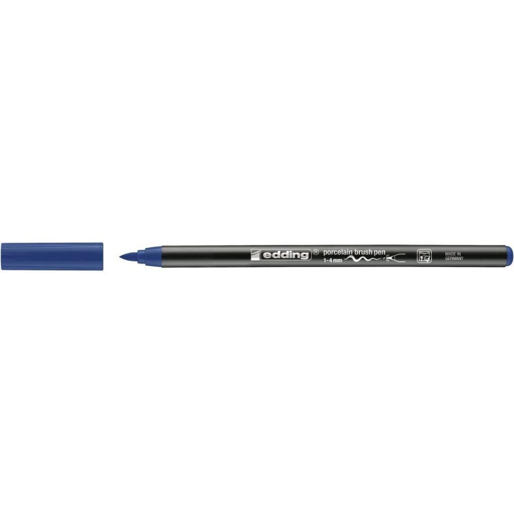 Edding Porcelain 4200 Brush Pen (1 - 4 MM) - Steel Blue (017)