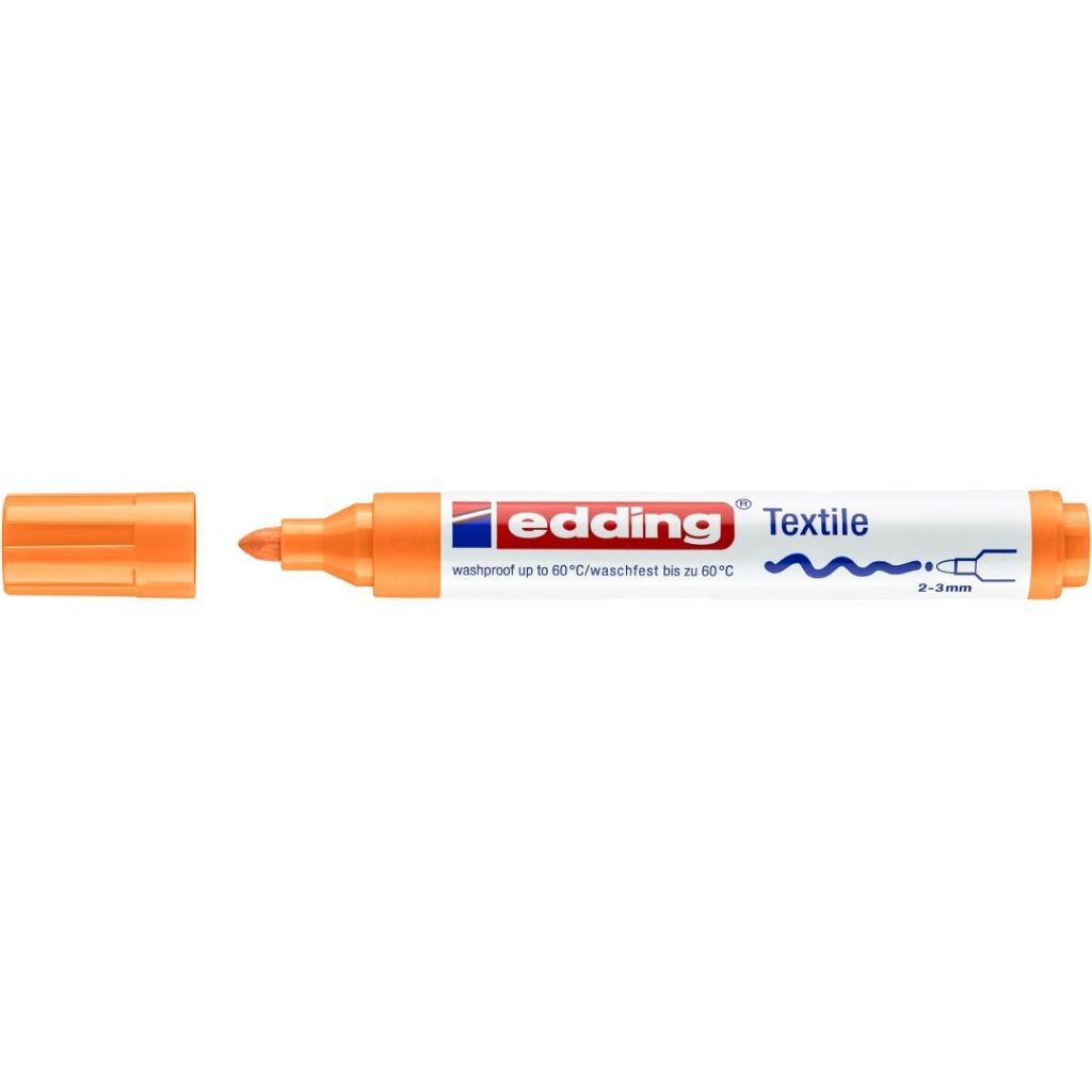 Edding 4500 Textile Marker (2 - 3 MM) - Neon Orange (066)