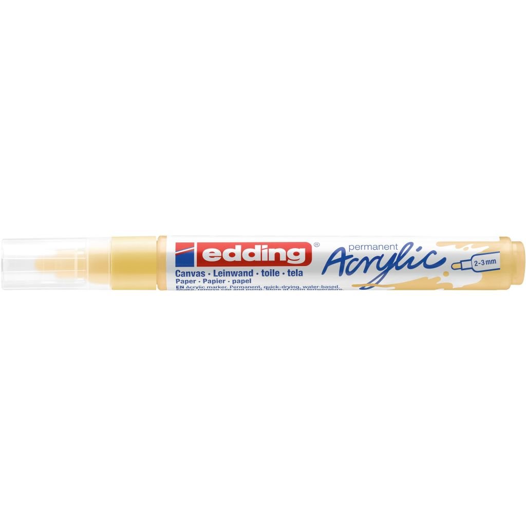 Edding 5100 Acrylic Paint Marker - Pastel Yellow (915) Medium Round Tip (2 - 3 MM)