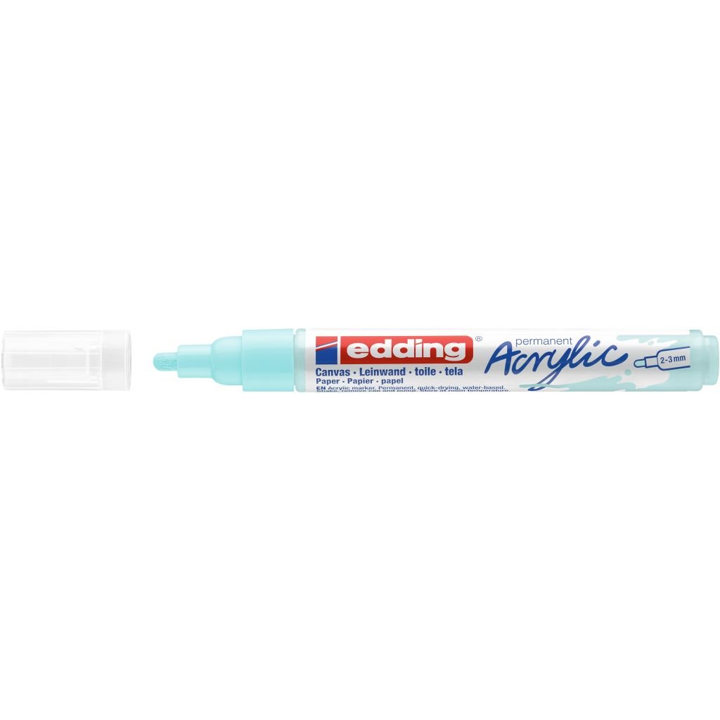 Edding 5100 Acrylic Paint Marker - Pastel Blue (916) Medium Round Tip (2 - 3 MM)