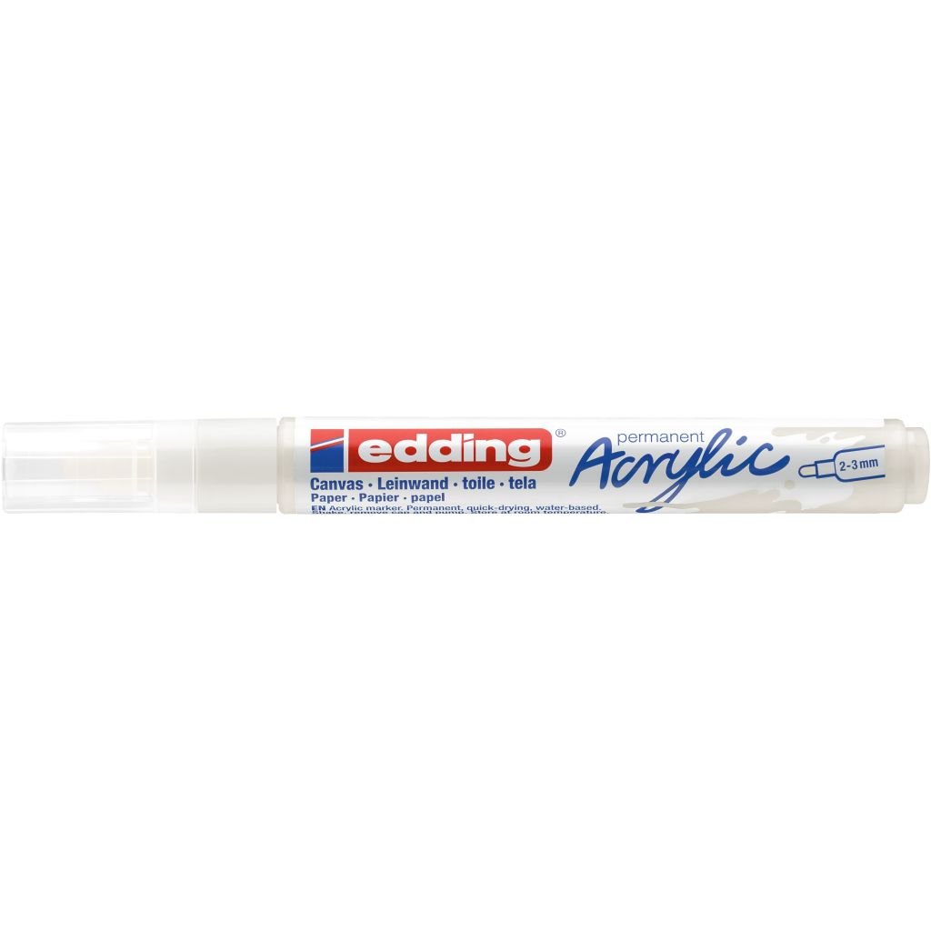 Edding 5100 Acrylic Paint Marker - Traffic White (922) Medium Round Tip (2 - 3 MM)