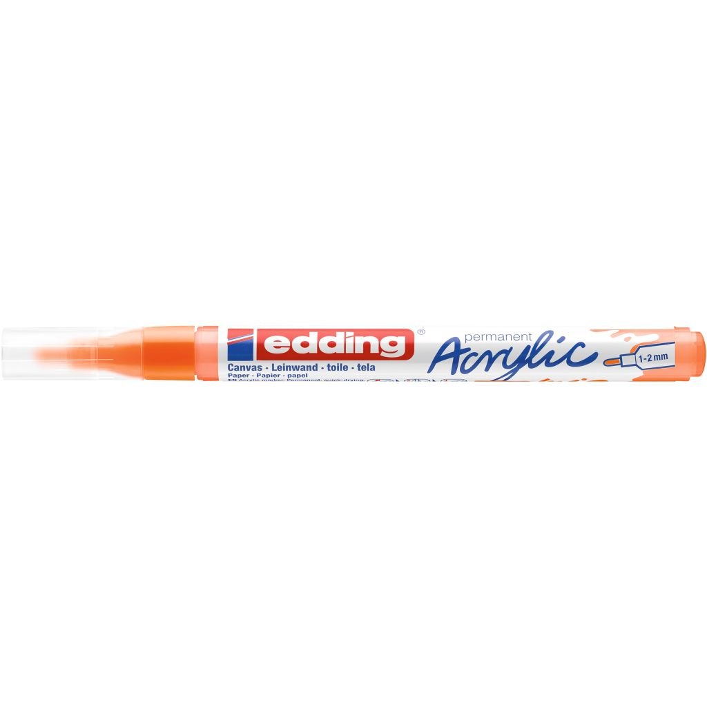 Edding 5300 Acrylic Paint Marker - Neon Orange (066) Fine Round Tip (1 - 2 MM)
