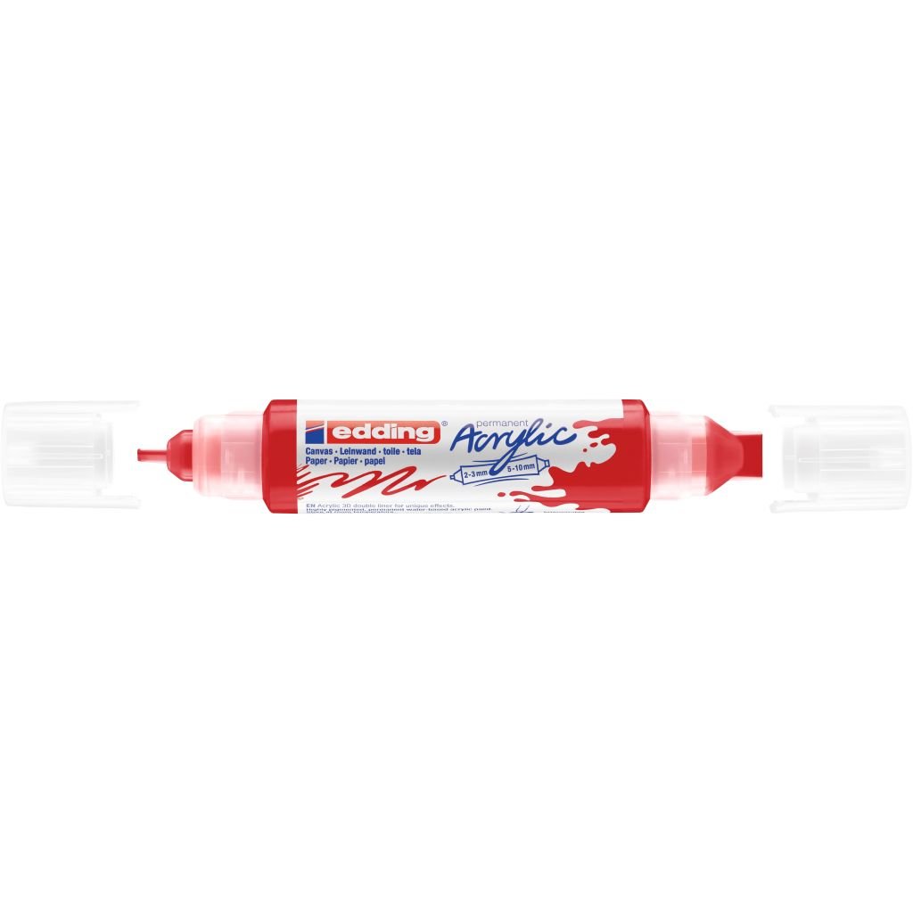 Edding 5400 Acrylic Double Ended Paint Marker - Traffic Red (902)