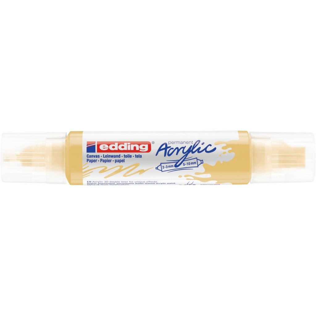 Edding 5400 Acrylic Double Ended Paint Marker - Pastel Yellow (915)