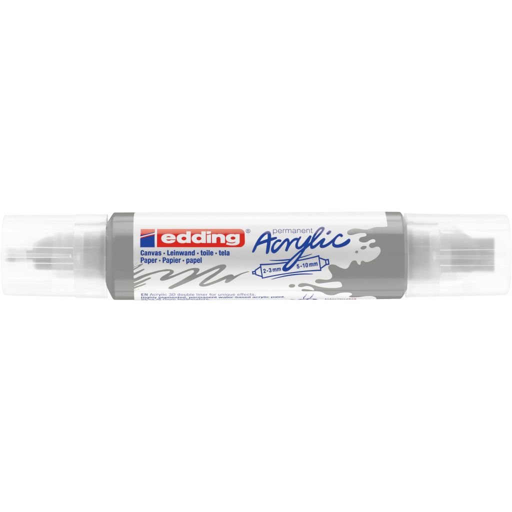 Edding 5400 Acrylic Double Ended Paint Marker - Silver (923)