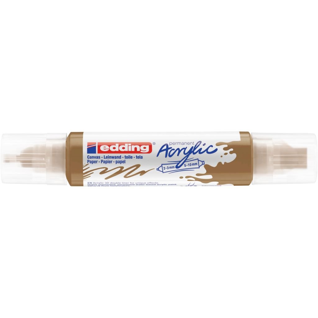 Edding 5400 Acrylic Double Ended Paint Marker - Rich Gold (924)