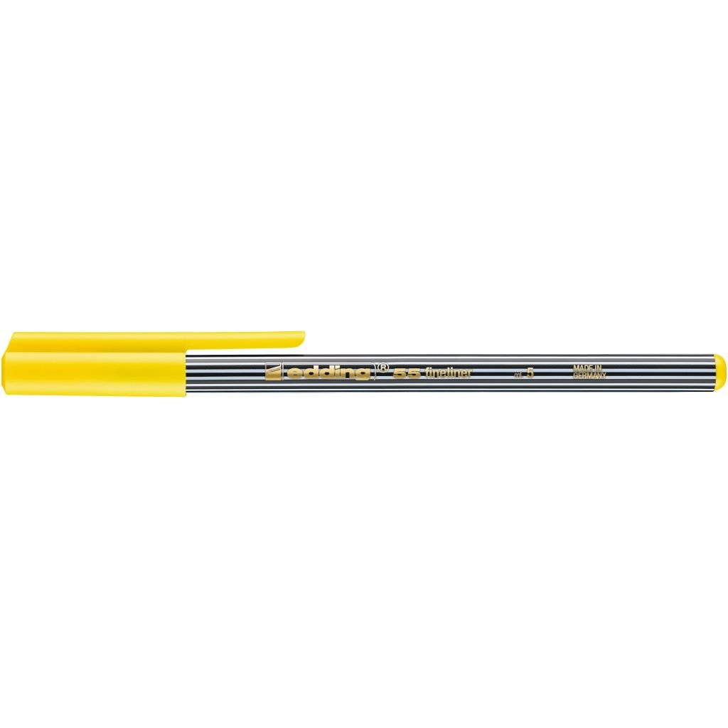 Edding 55 Fineliner Marker - Yellow (005) 0.3 MM