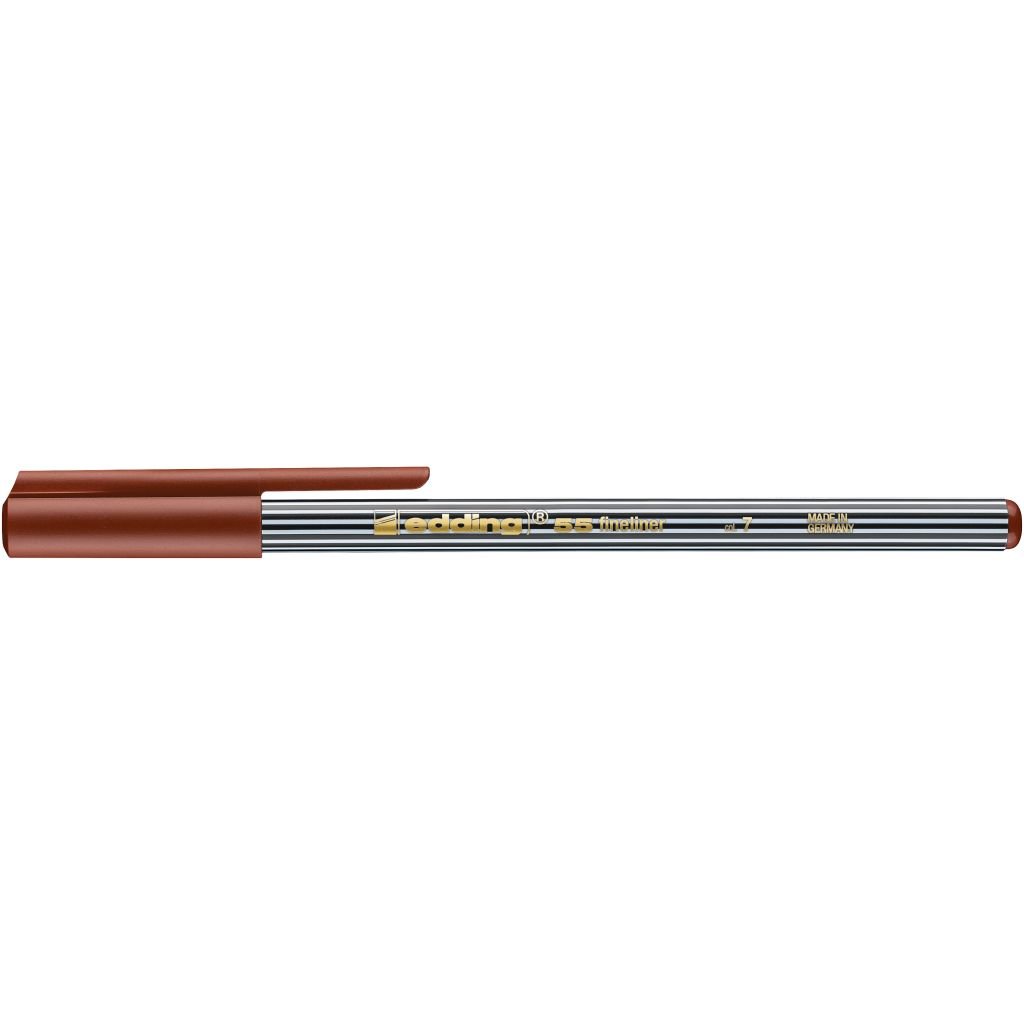 Edding 55 Fineliner Marker - Brown (007) 0.3 MM