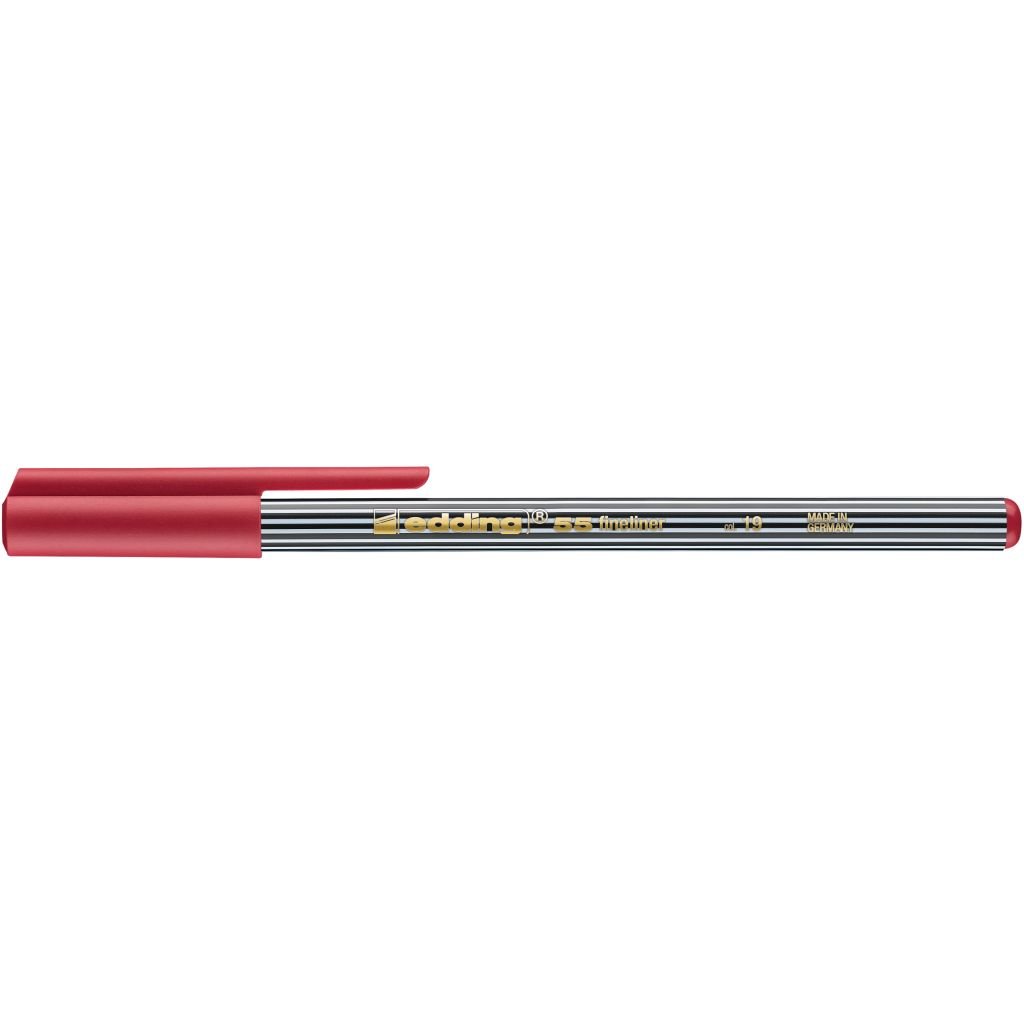 Edding 55 Fineliner Marker - Carmine Red (019) 0.3 MM