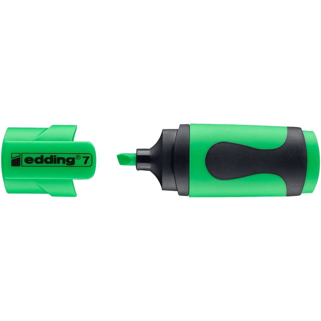 Edding 7 Mini Highlighter Pen - Chisel Tip ( 1 - 3 MM ) - Neon Green (064)